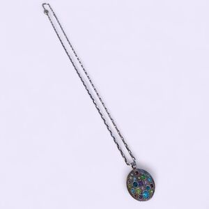 Patricia Locke Multicolor Silver Necklace